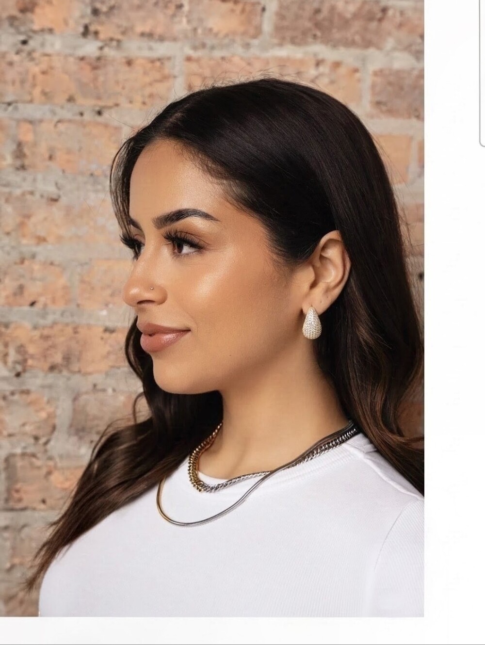 Jewels By Suniana Teardrop Stud Earrings 14k Gold Plated